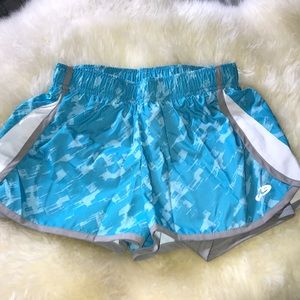 Light blue Champion gym shorts